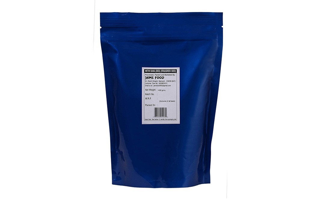 Jams Methi Dana (Desi) (Fenugreek Seeds)   Pack  400 grams